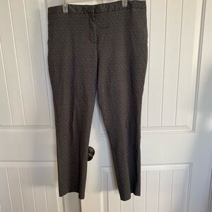 Mario Serrani Woman’s Dark Gray Patterned Dress Pants
